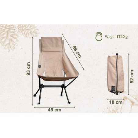 Chaise de camping pliable