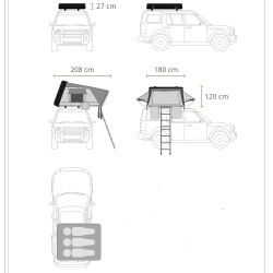 Tente de toit Offlander FOLD X Alu